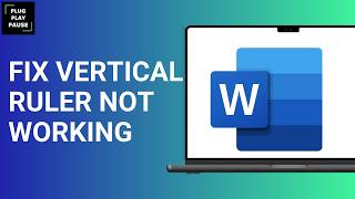 HOW TO FIX VERTICAL RULER NOT WORKING IN MS WORD