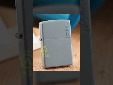 Video Bật lửa Zippo 49452ZL Classic Flat Grey Logo | AMBE - youtube