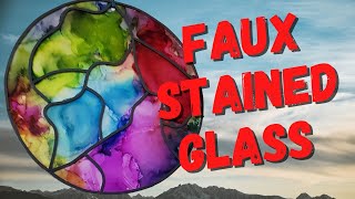 Easy Faux Stained Glass Effect on Acetate