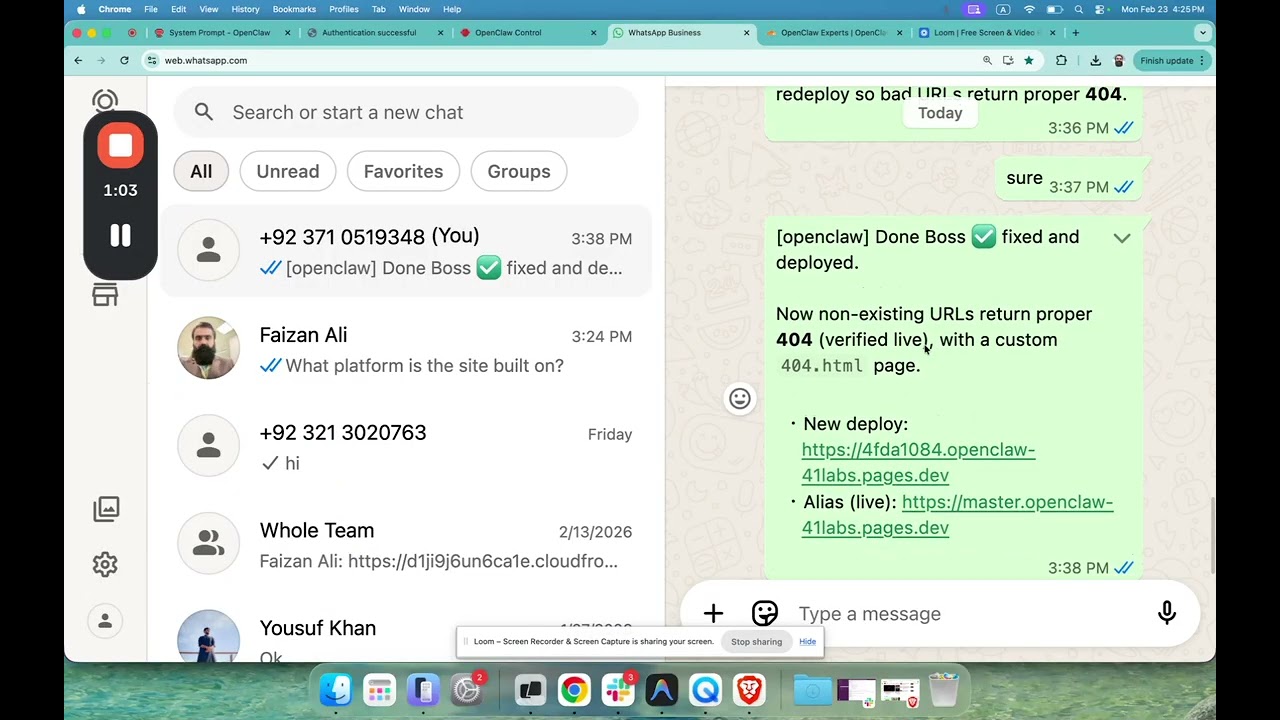 OpenClaw Raspberry PI setup overview - Building and deploying a website to the server