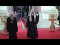 Святейший Патриарх посетил Воскресенский Новодевичий женский монастырь Санкт-Петербурга