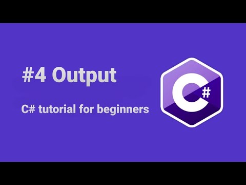 😀C# tutorial for beginners - Output
