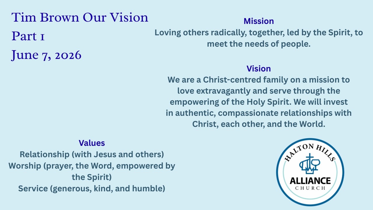 June 7, 2026|Tim Brown| Who We Are Part 1