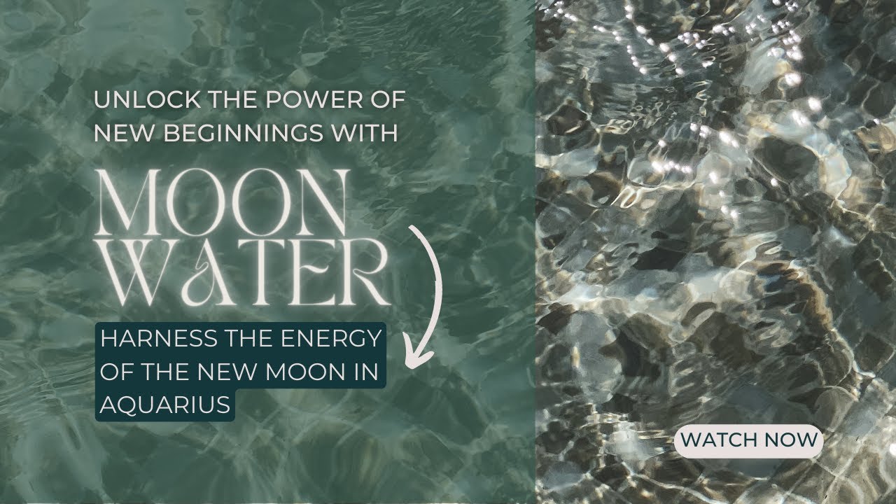 Unlock the Power of New Beginnings with Moon Water: Harness the Energy ...