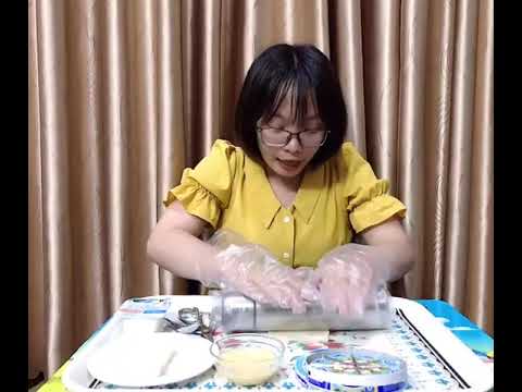 Kỹ năng sống: Làm bánh sữa chua - Giáo viên lớp Lá 1: Nguyễn Thị Diệp