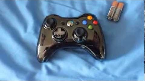 Xbox 360 Black Chrome controller 1-minute preview