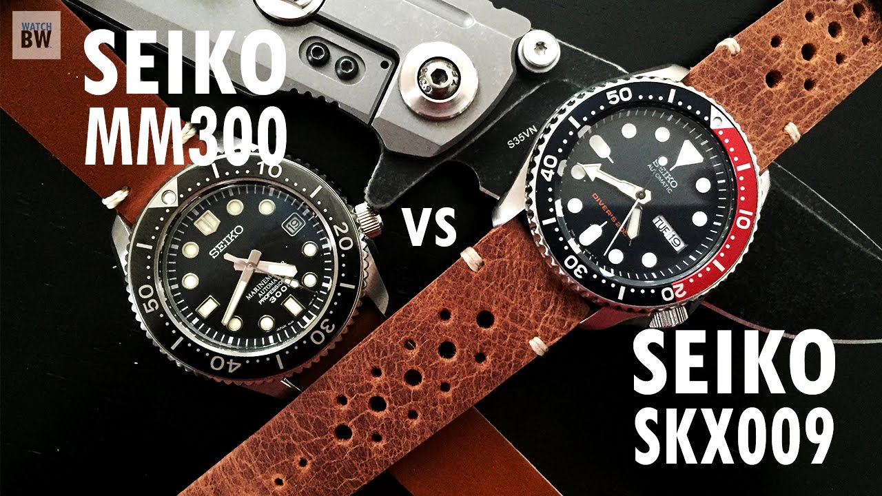 Comparing the Seiko SKX and the Marinemaster 300 - YouTube