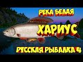 русская рыбалка 4 - Хариус река Белая - рр4 фарм Алексей Майоров russian fishing 4