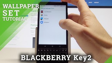 How to Change Wallpaper on BLACKBERRY Key2 - Set Up Wallpaper
