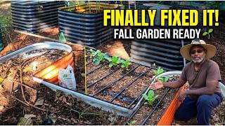 FINALLY Replaced My Drip Lines! 🌱 Getting My Vegega U-Shaped Raised Bed Ready for Fall