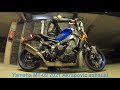 Yamaha MT-09 2021 AKRAPOVIC VS stock exhaust sound