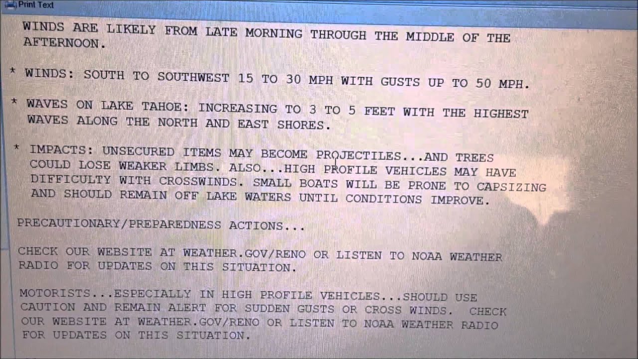 {LOST VIDEO} Lake Wind Advisory (Live Stream) 9-29-2013