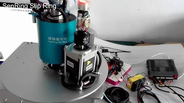 Senring combined Ethernet & USB slip ring with servo motorencoder Installation Video