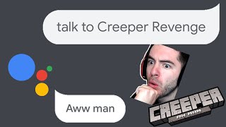 Google Assistant sings Creeper Aww Man?! screenshot 1