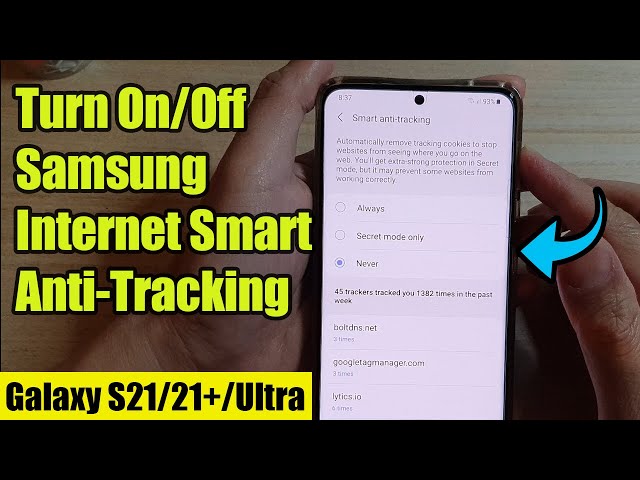 Galaxy S21/Ultra/Plus: How to Turn On/Off Samsung Internet Smart