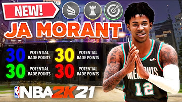 BEST JA MORANT BUILD ON NBA 2K21 NEXT GEN! *RARE* WELL ROUNDED POINT GUARD SLASHING PLAYMAKER BUILD!