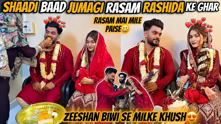 Shaadi Baad Jumagi Rasam Rashida Ke Ghar 😍 Zeeshan Biwi Se Milke Khush | Fokats | Abresh & Zeeshan