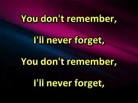 Yngwie Malmsteen You Don't Remember, I'll Never Forget (karaoke) (by request)
