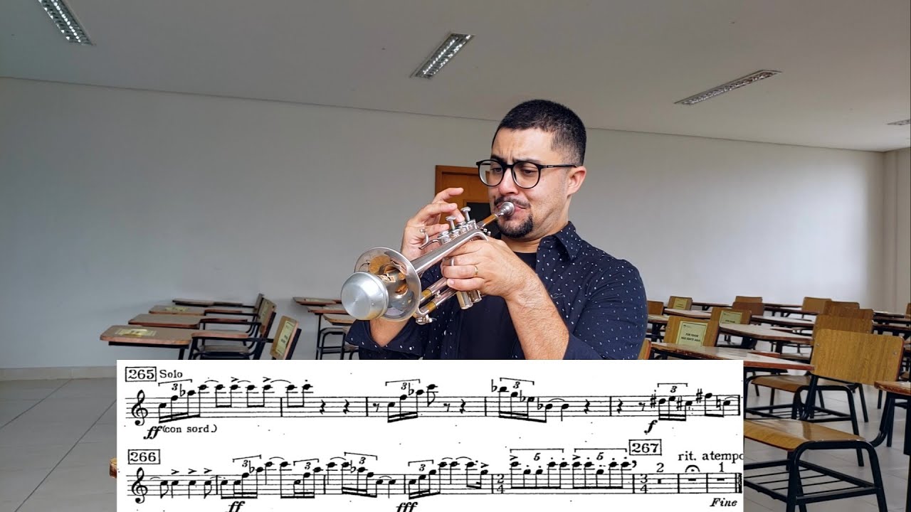 Stravinsky Petrouchka Orchestral Trumpet excerpts Daniel Leal Trumpet YouTube