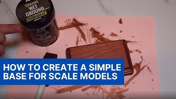 How to make a simple base for scale models