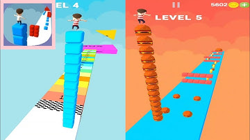Cube Stacker Surfer 3D Walkthrough Gameplay All Levels Android,iOS|New Mobile Games Update Max Level