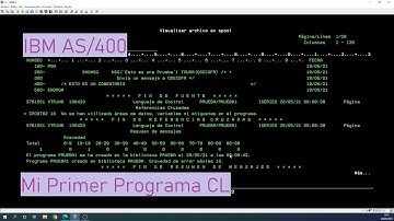 IBM AS/400: Mi Primer Programa CL (Control Language)