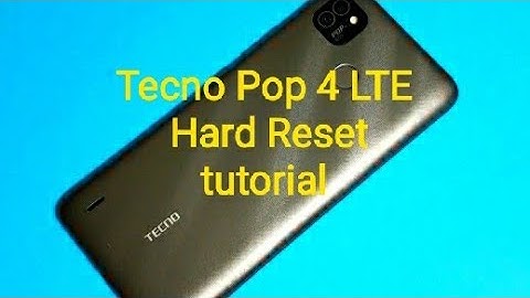 Tecno Pop 4 LTE Hard Reset