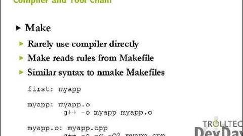 Qt DevDays 2006 - Application Development on Linux for Windows Developers: Bradley Hughes