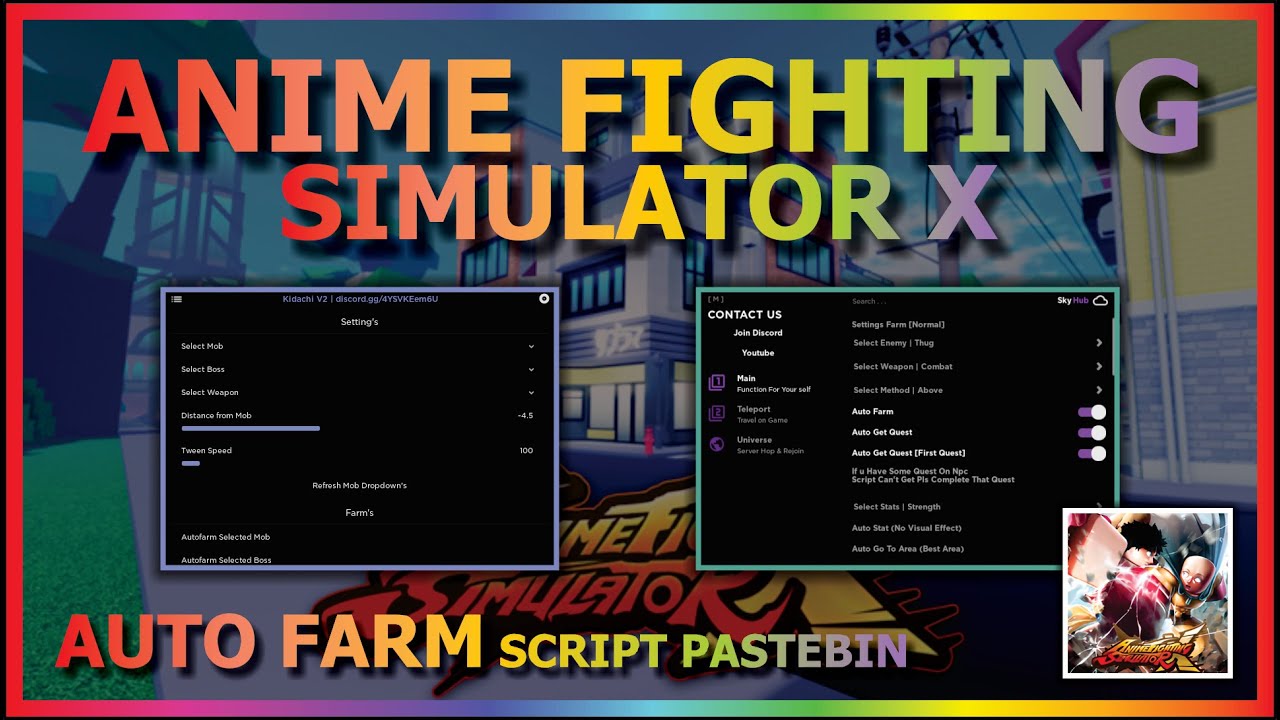 Anime Fighting Simulator Script Pastebin Hacks - December 2023 