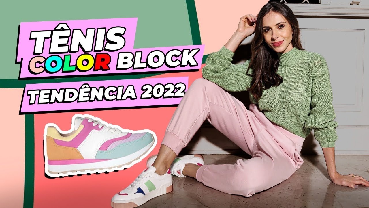 TENDÊNCIA 2022 | TÊNIS COLOR BLOCK! (o tênis favorito da Juliette) - YouTube