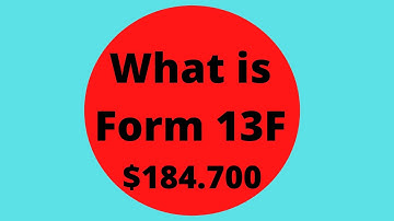 What is a Form 13F filling? Ep.103