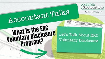 Accountant Talks ERC Voluntary Disclosure Program