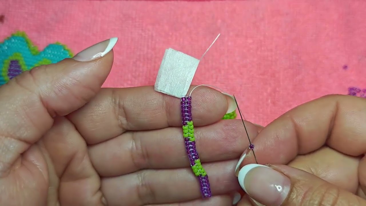 Parte 1: Corazón en miyuqui rocalla 3D o en alto relieve relleno. parte 1