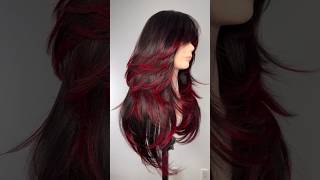 Magenta red ombre | ombre hair colour | #redombrehair #ombrehair #magentared
