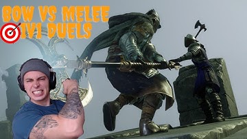 NEW WORLD DUELS VS GREAT AXE/HAMMER. 1V1 BOW GAMEPLAY.