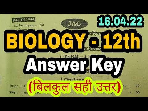 Biology 12th MCQs