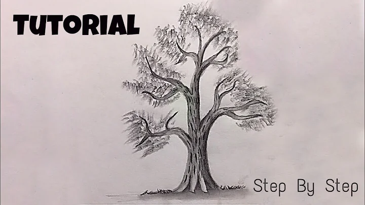 Learn To Draw A Realistic Tree Under 5 Minutes | Tutorial | Step By Step | Arts Core