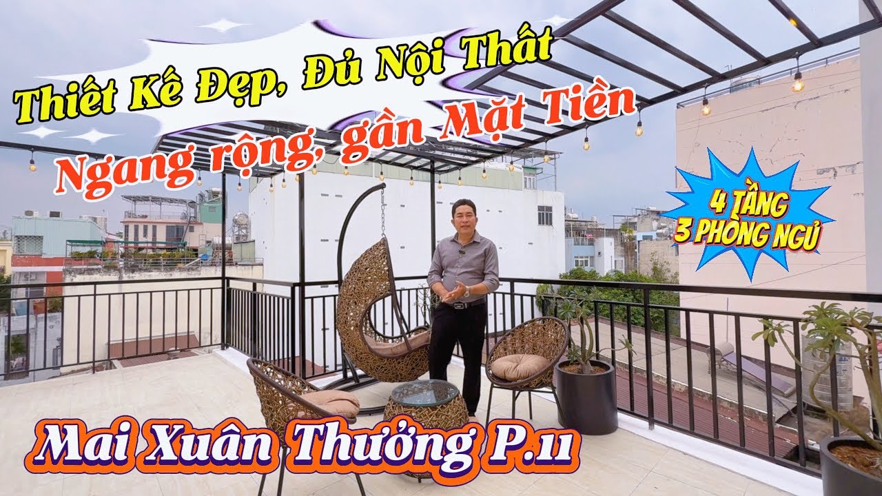 Nhà đẹp. Ngang 6m. Sát mặt tiền Mai Xuân Thưởng. 4 tầng. Nhà đẹp về ở ngay ạ.