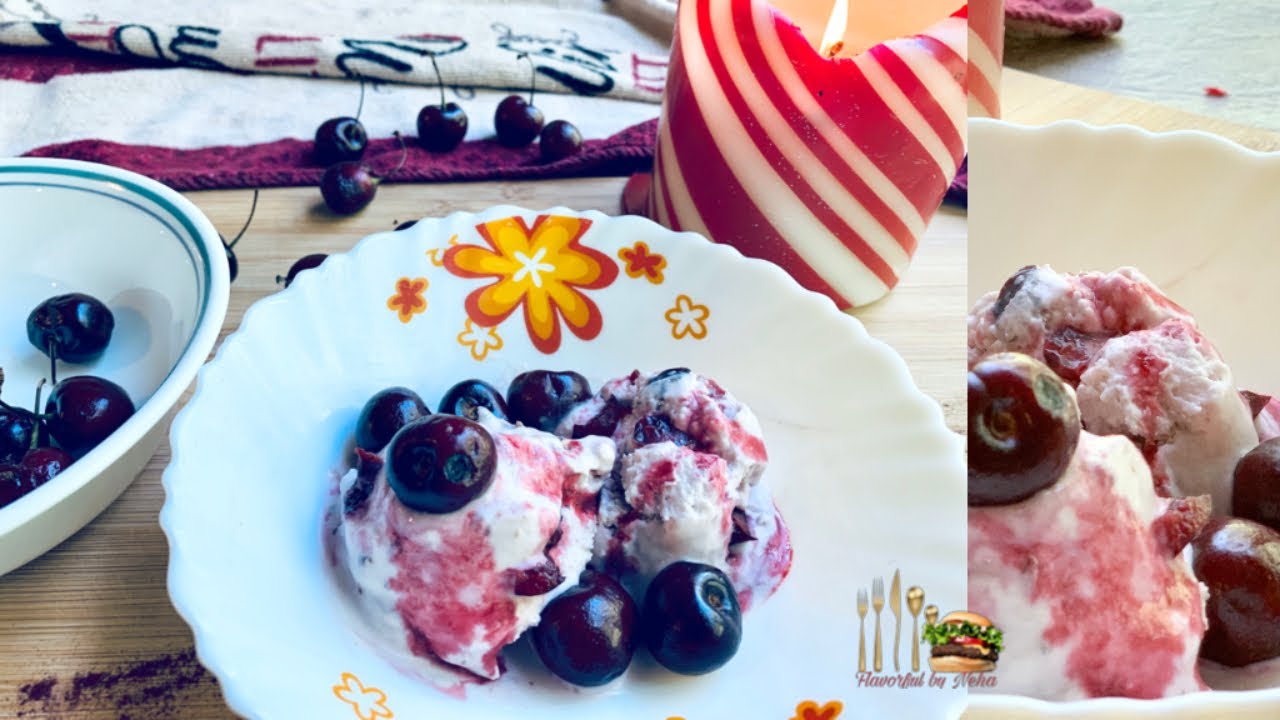 love Cherries?? Ice Cream made from fresh cherries l Homemade Easy Cherry IceCream l Summer