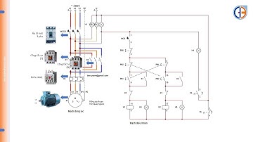 Mạch điều khiển đảo chiều quay động cơ KĐB 3 pha (trực tiếp, không dùng Timer)_P1