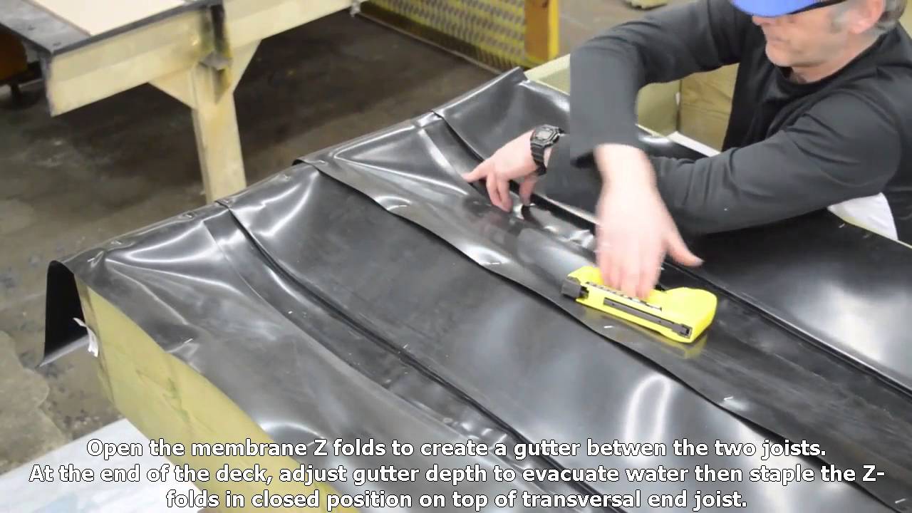 Video Goberco Drain Membrane for Deck YouTube