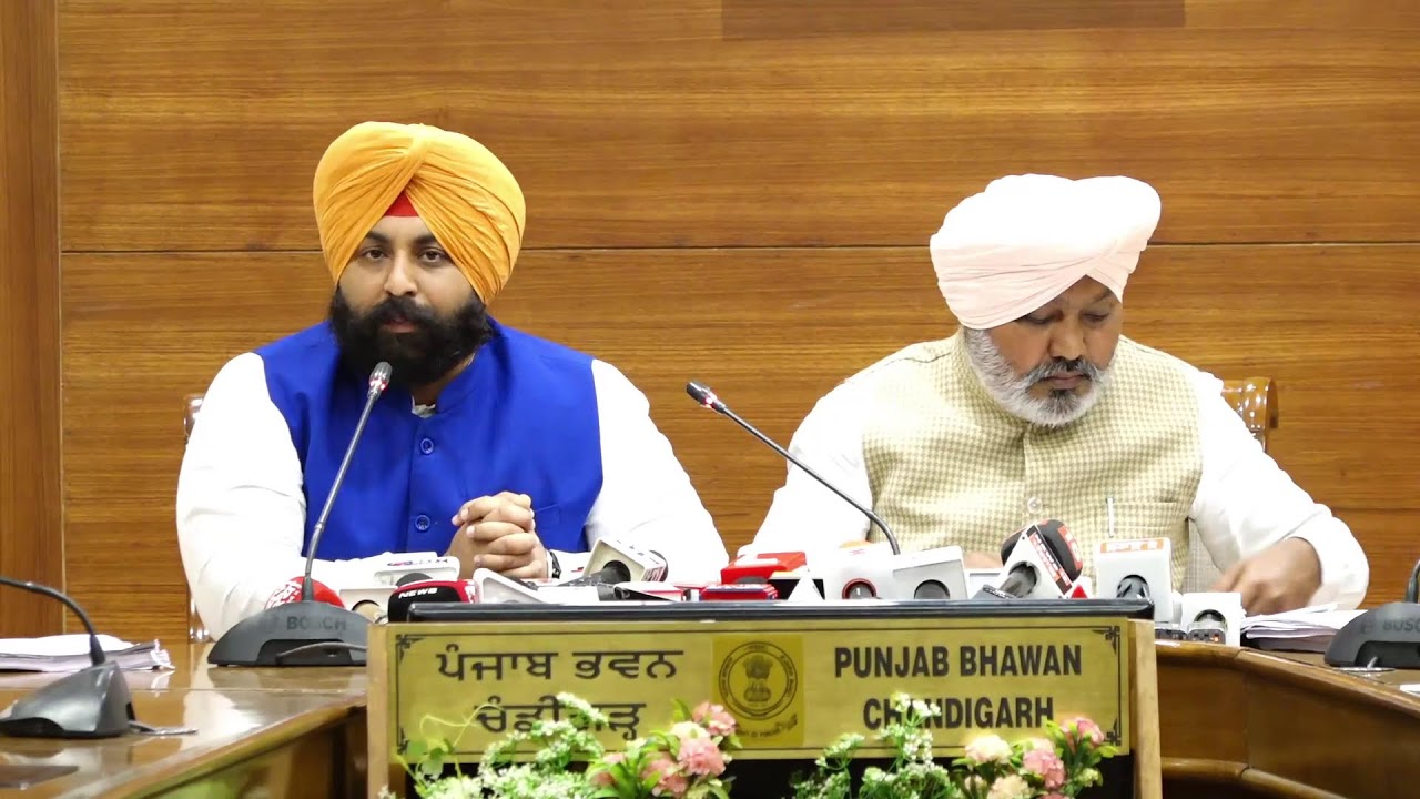 [Live] Cabinet Ministers Harpal Singh Cheema, Harjot Singh Bains briefing media on Cabinet decisions