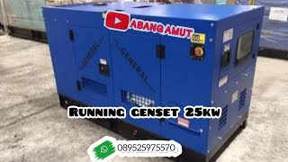 CARA MENGHIDUPKAN GENSET 25KW‼️4 SILINDER BAHAN BAKAR SOLAR