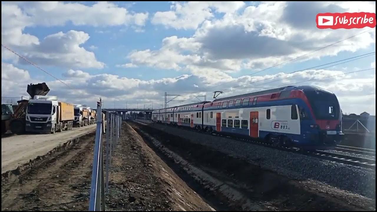 Štadlerov elektromotorni voz na probnoj vožnji na pruzi BeogradNovi Sad HD Video (1080 p) YouTube