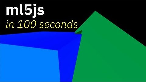 ml5js in 100 seconds