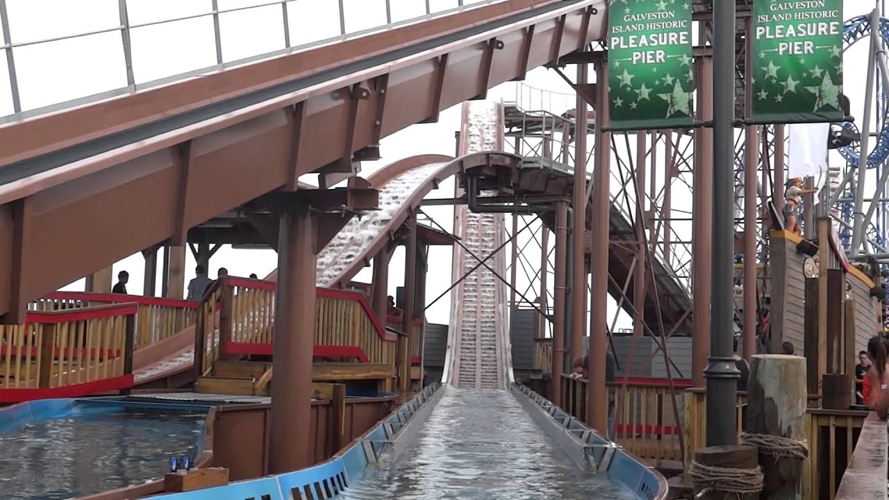 Water Ride Galveston Pleasure Pier YouTube