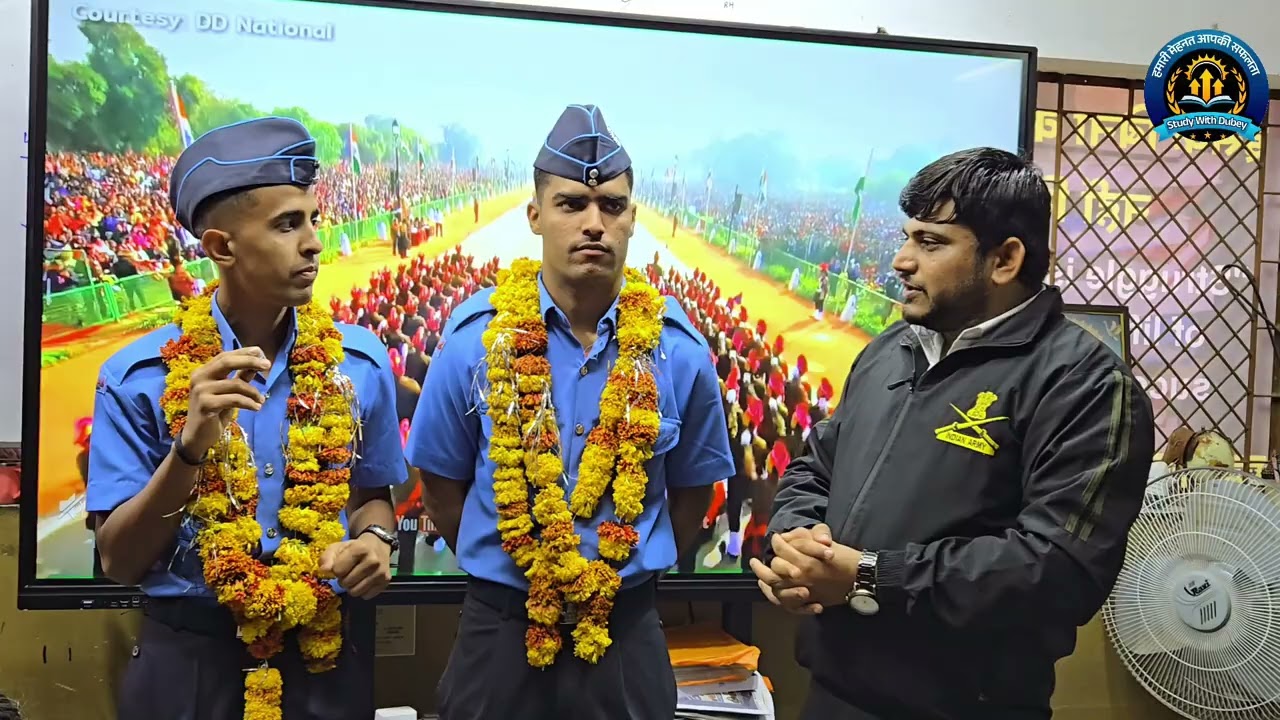 भारतीय वायु सेना की ट्रेनिंग पूरी करके एकेडमी पर आए दो फौजी भाई 🇮🇳#studywithdubey  #indiaarmy 