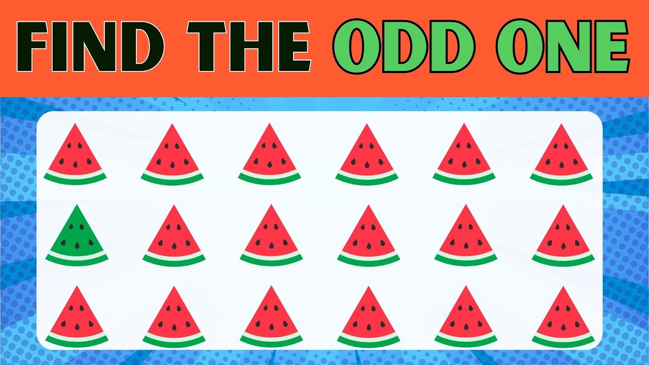 Brain Teaser IQ Test | Only razor sharp eyes Can Find the Odd one Out in 10 Secs