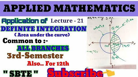 Applied Mathematics (Common to all branches of 3rd sem)/Engineering Mathematics/Area under the curve