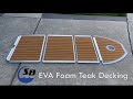 EVA Teak Foam Decking on Inflatable Sport Boat Aluminum Floor